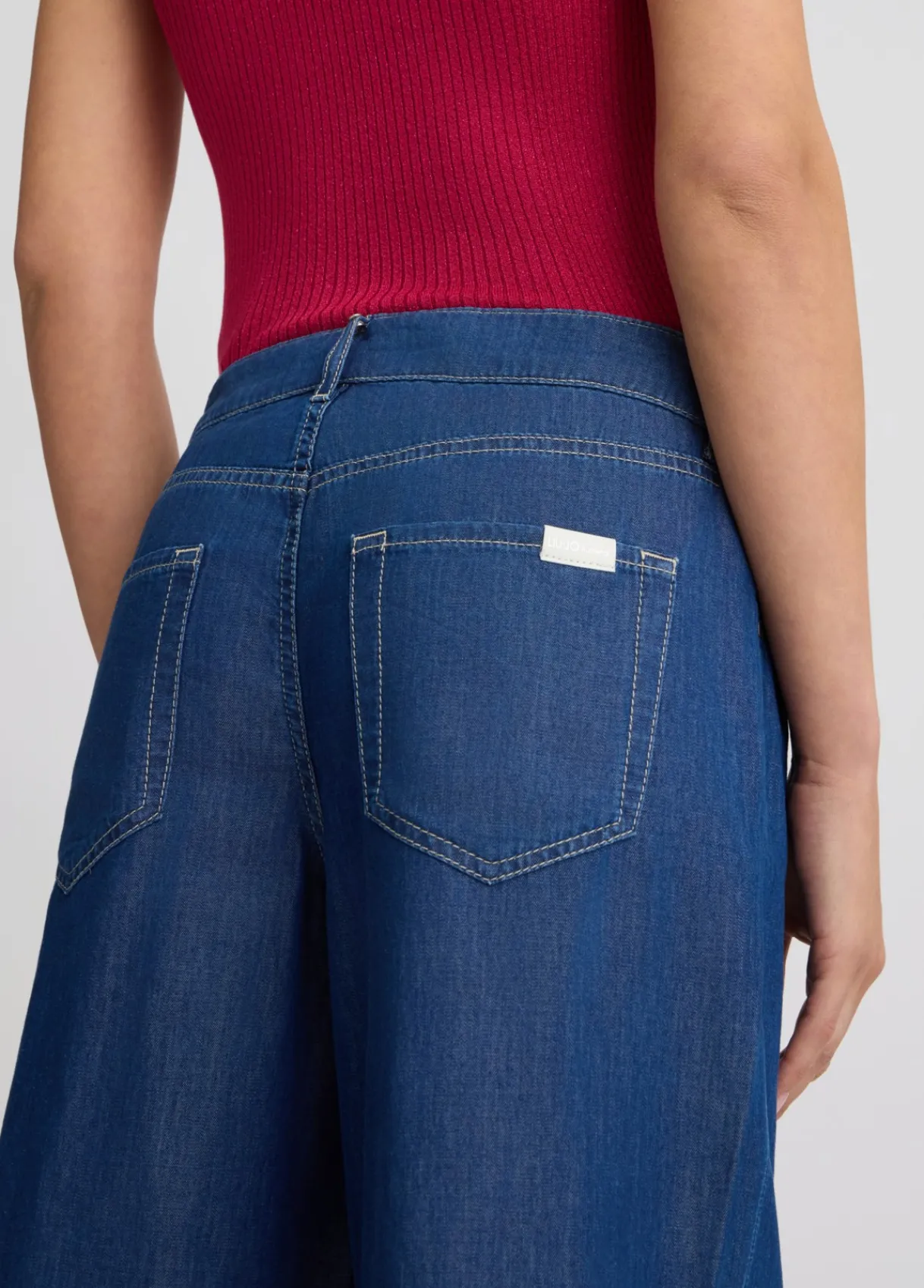 Liu Jo Jean évasé court|Femme Jeans Patte D'Eph