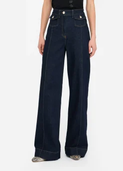 Liu Jo Jean évasé en coton|Femme Jeans Patte D'Eph