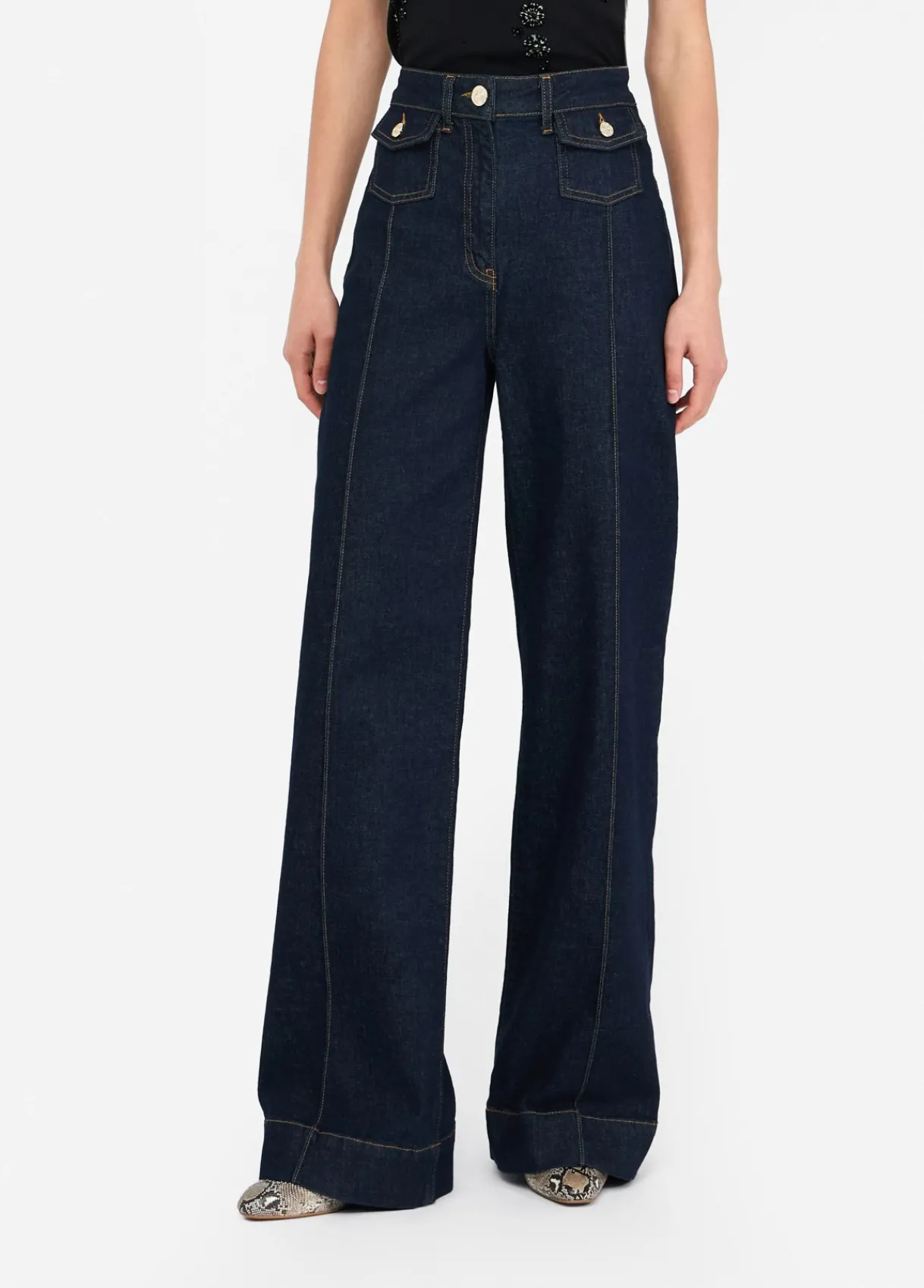 Liu Jo Jean évasé en coton|Femme Jeans Patte D'Eph