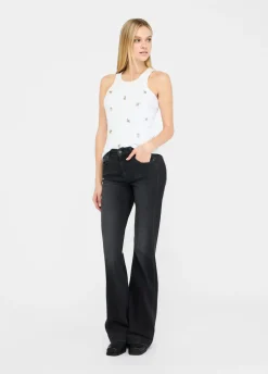 Liu Jo Jean évasé Better|Femme Jeans Bootcut|Jeans Patte D'Eph
