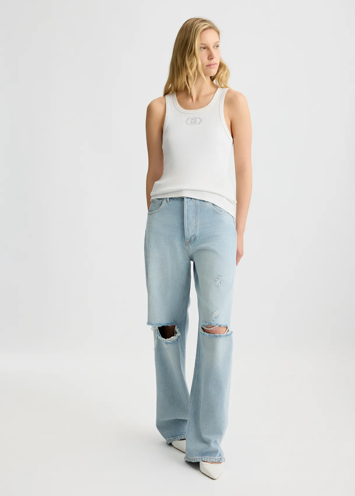 Liu Jo Jeans amples et déchirés|Femme Jeans Droit