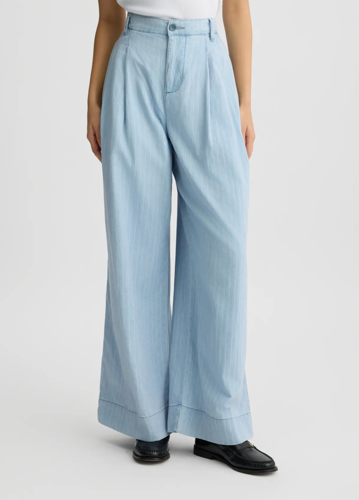 Liu Jo Jeans en denim à rayures craie|Femme Jeans Droit|Tailleurs