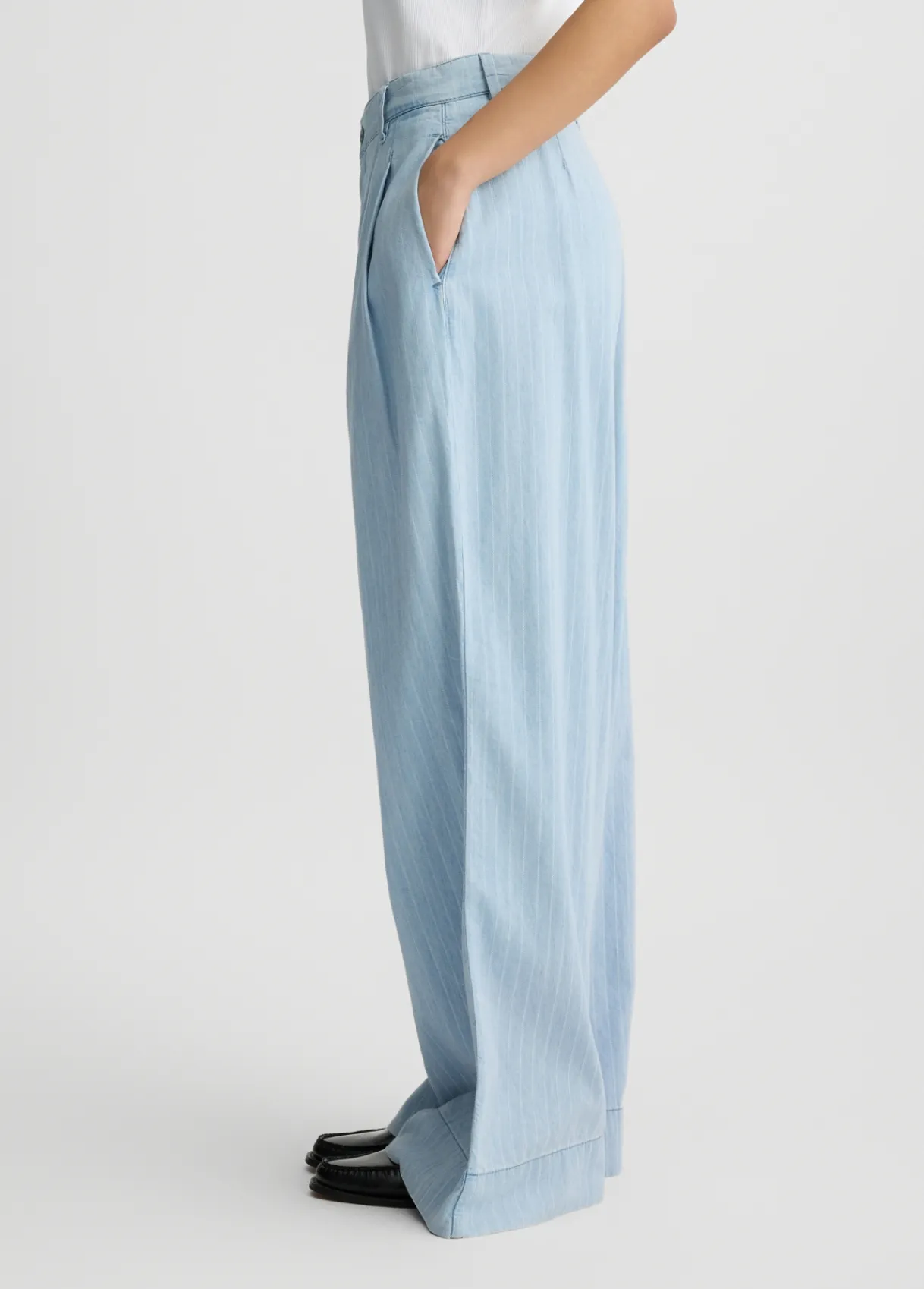 Liu Jo Jeans en denim à rayures craie|Femme Jeans Droit|Tailleurs