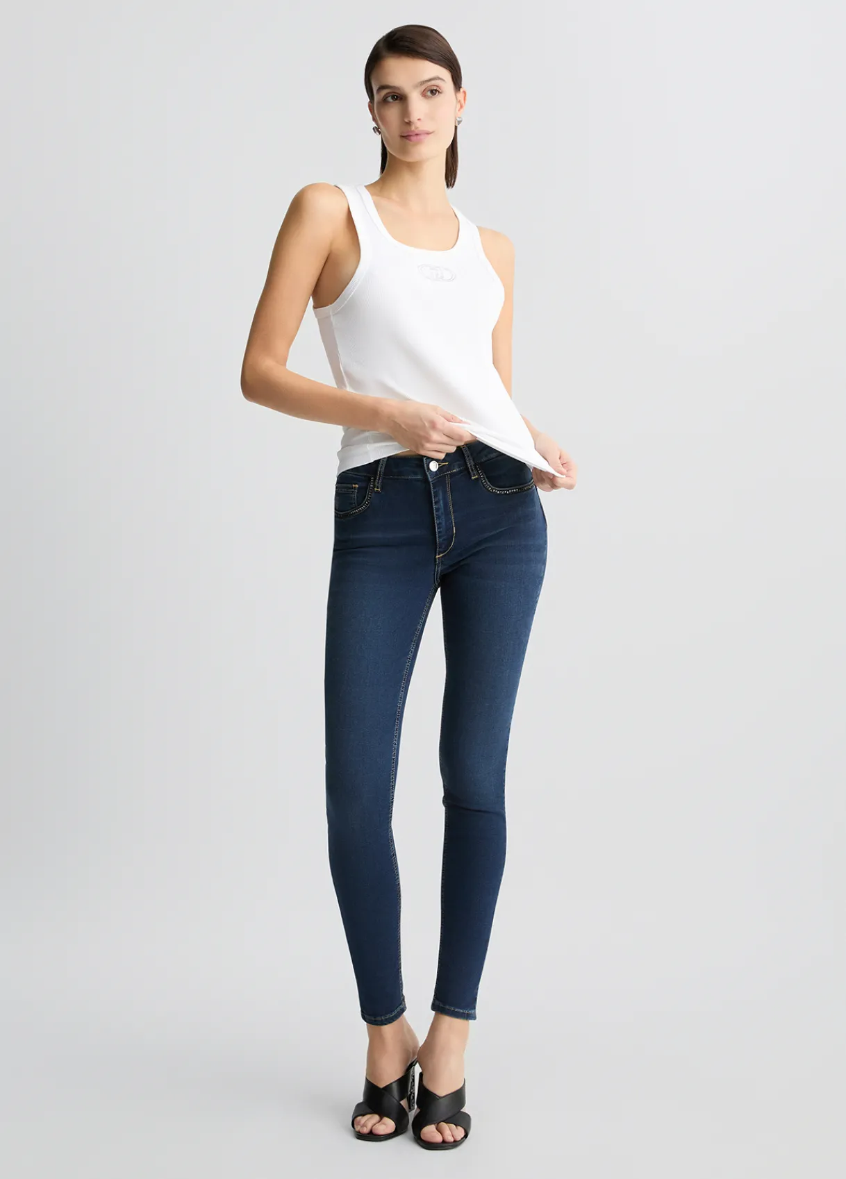 Liu Jo Jeans skinny bottom up|Femme Jeans Skinny