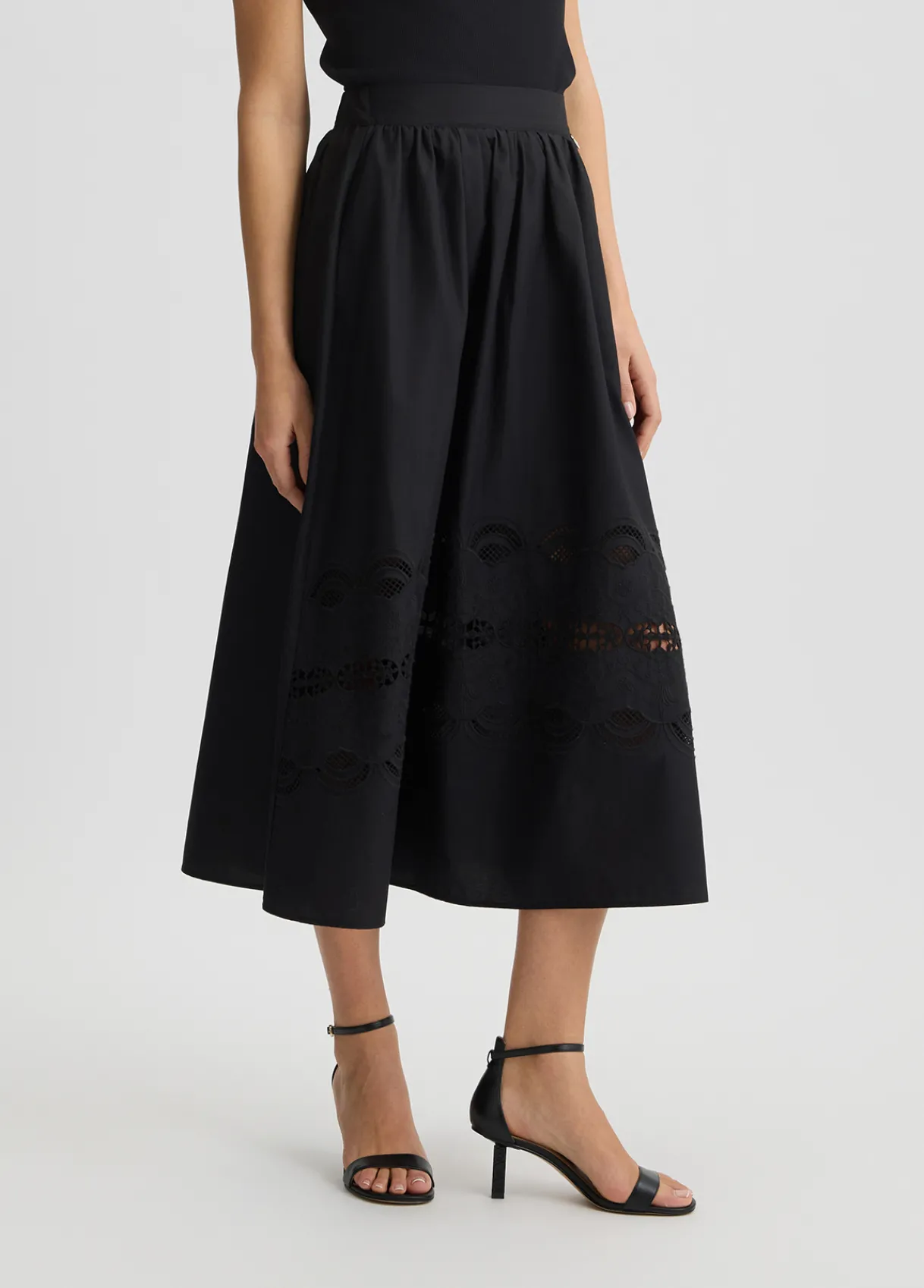 Liu Jo Jupe en coton avec broderies|Femme Jupes