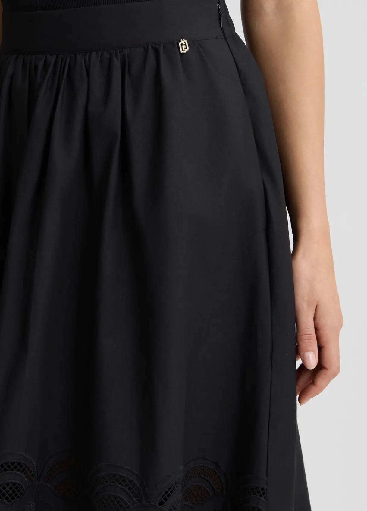 Liu Jo Jupe en coton avec broderies|Femme Jupes