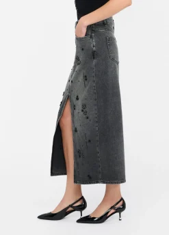 Liu Jo Jupe en denim avec strass|Femme Jupes