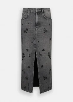 Liu Jo Jupe en denim avec strass|Femme Jupes