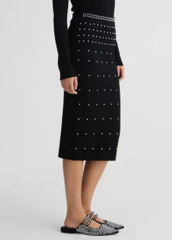 Liu Jo Jupe en maille avec clous|Femme Jupes