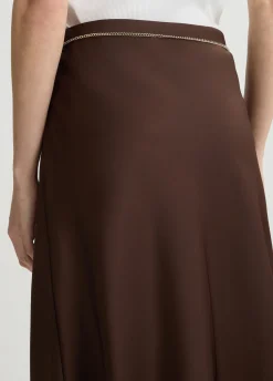 Liu Jo Jupe en satin avec ceinture|Femme Jupes|Cérémonie