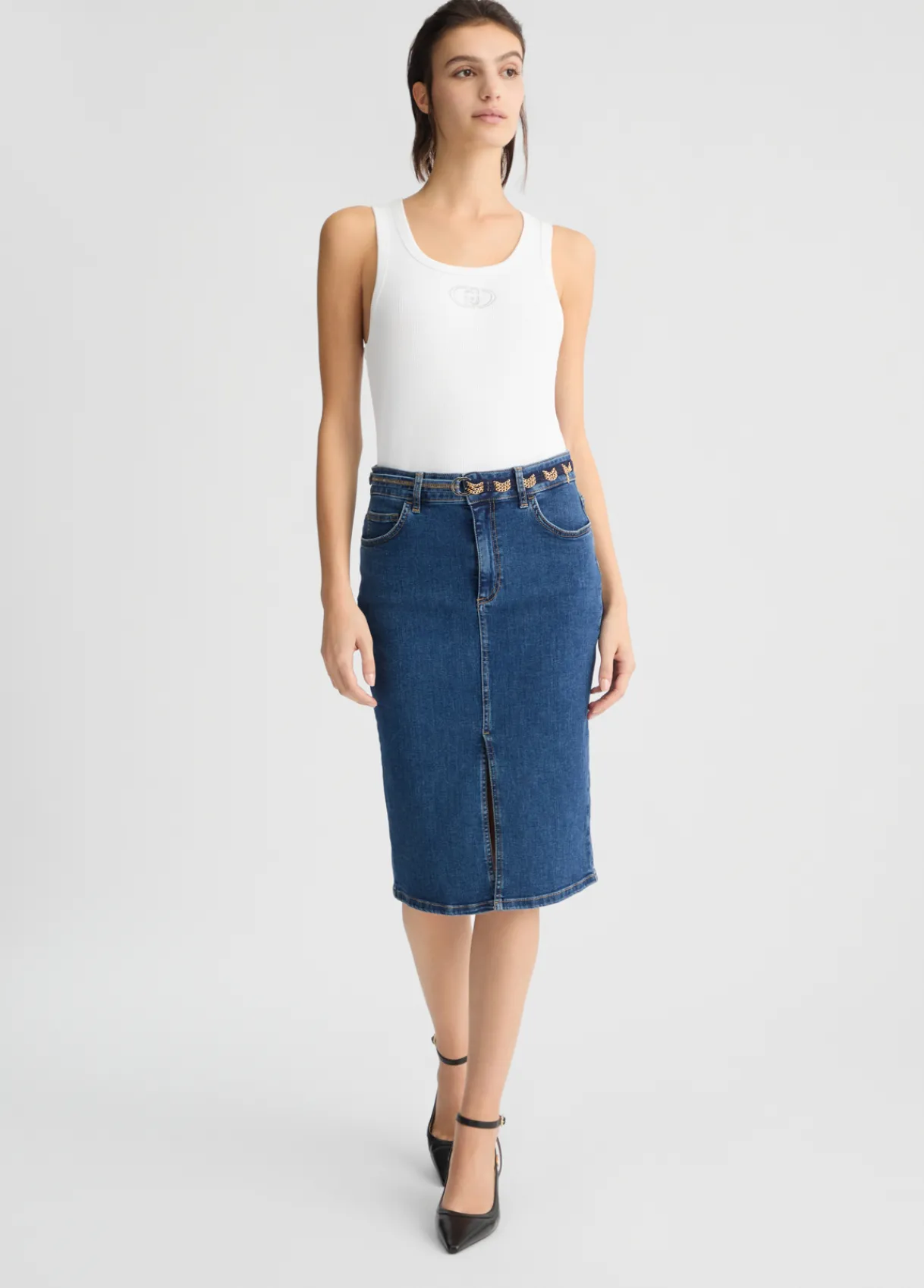 Liu Jo Jupe en toile denim|Femme Jupes