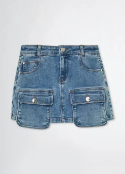 Liu Jo Jupe en toile denim|Enfant Pantalons & Jupes