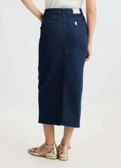 Liu Jo Jupe en toile denim avec boutons|Femme Jupes