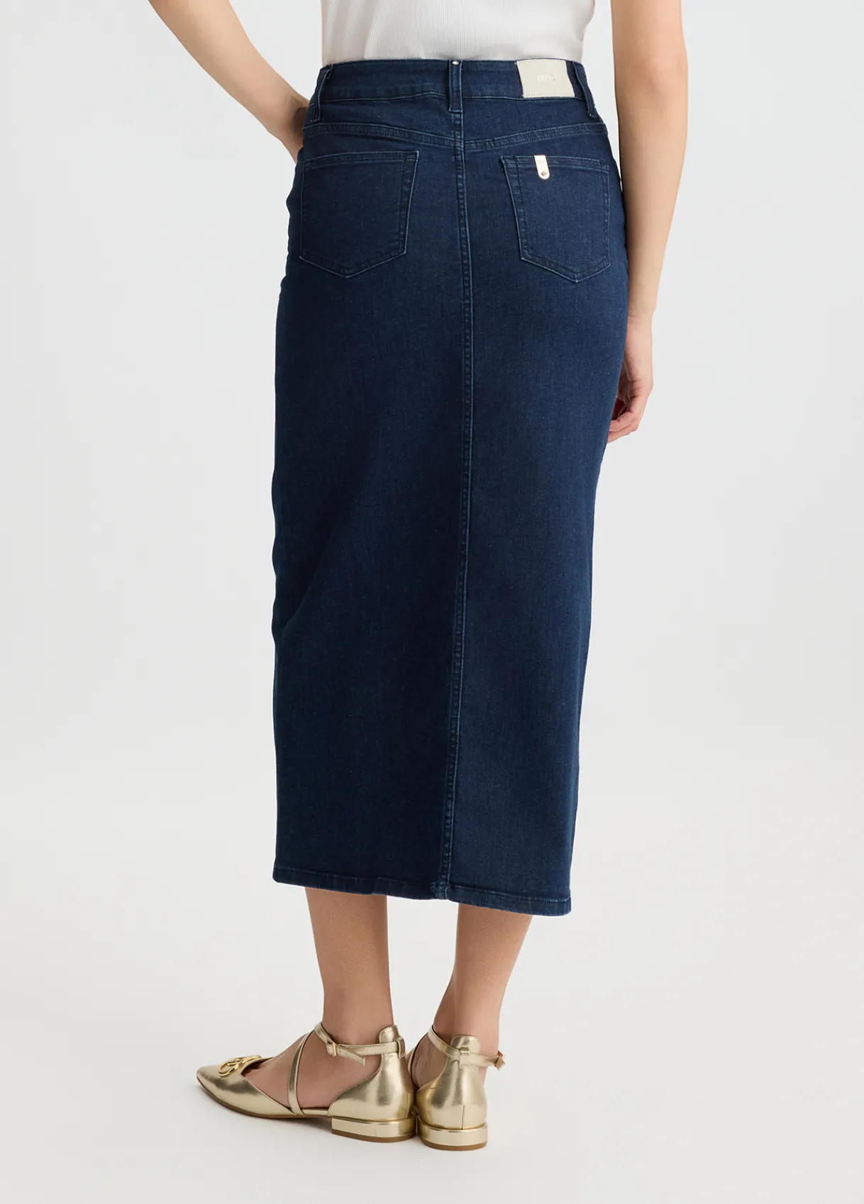 Liu Jo Jupe en toile denim avec boutons|Femme Jupes