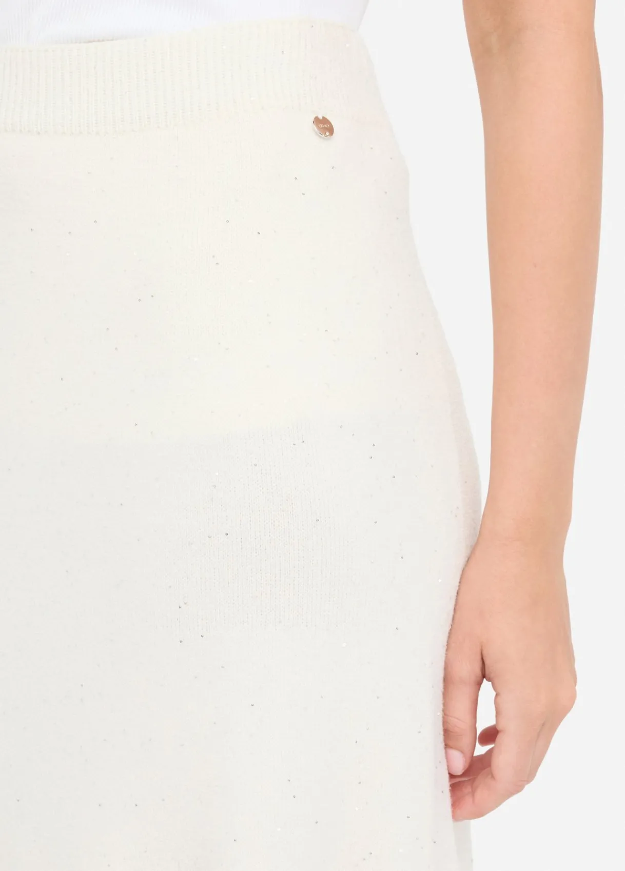 Liu Jo Jupe midi en maille avec paillettes|Femme Jupes