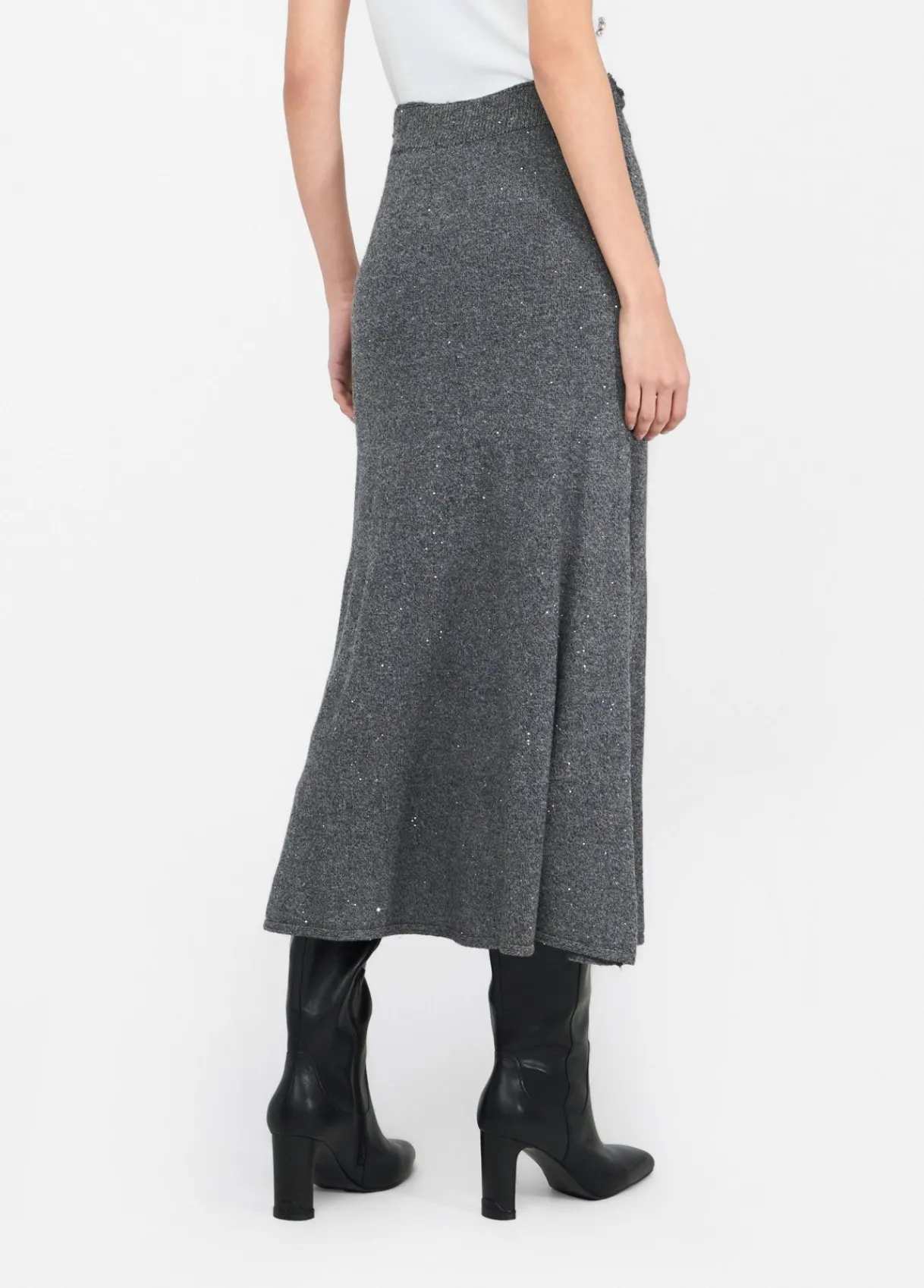 Liu Jo Jupe midi en maille avec paillettes|Femme Jupes