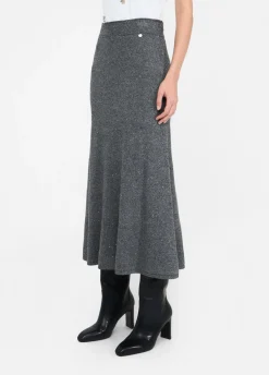 Liu Jo Jupe midi en maille avec paillettes|Femme Jupes