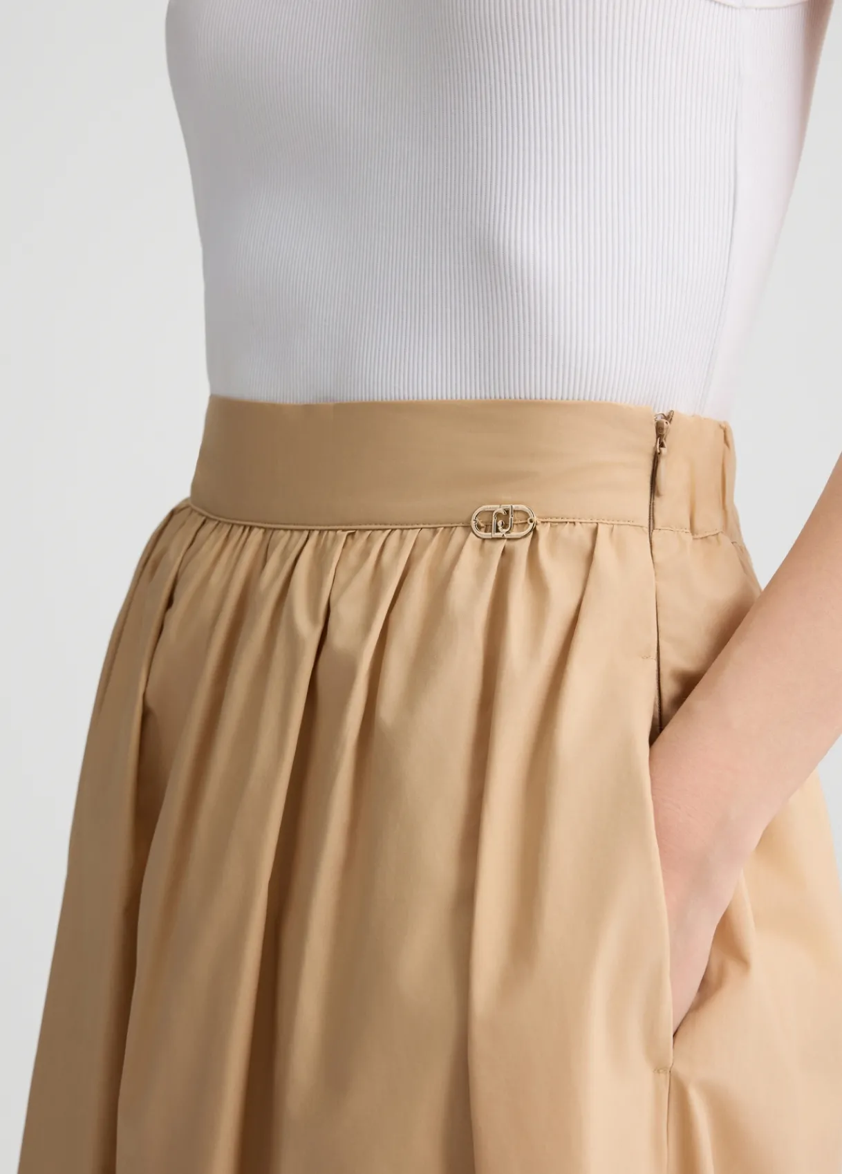 Liu Jo Jupe midi en popeline|Femme Jupes