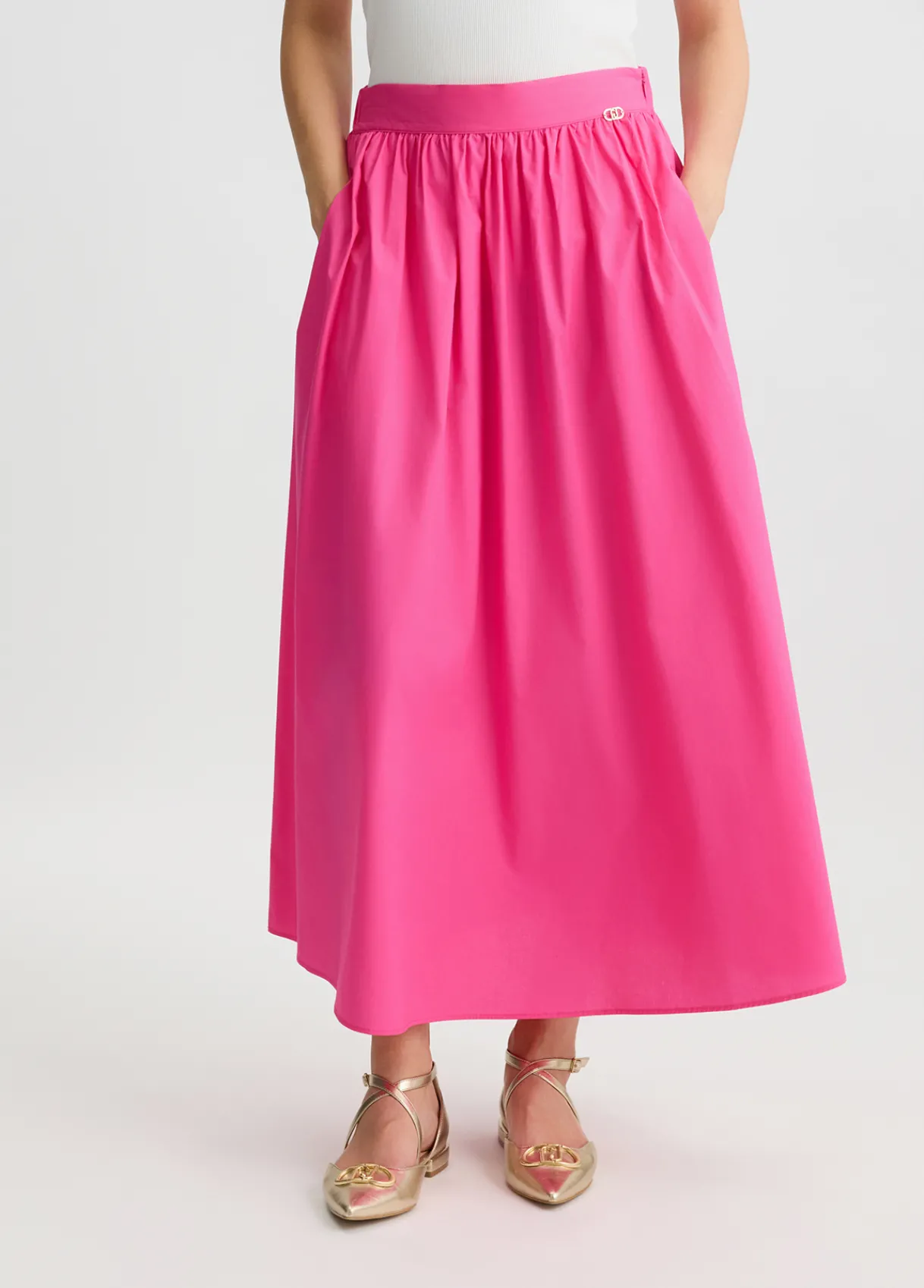 Liu Jo Jupe midi en popeline|Femme Jupes