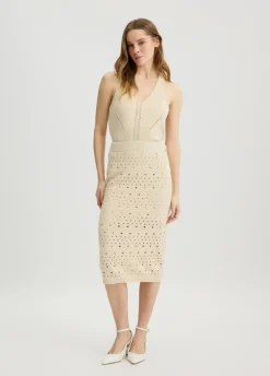 Liu Jo Jupe mi-longue en maille|Femme Jupes