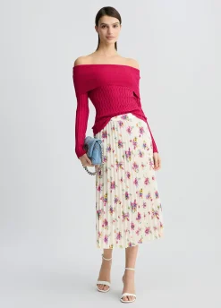 Liu Jo Jupe plissée à fleurs|Femme Jupes