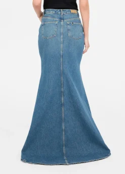 Liu Jo Jupe sirène en toile denim|Femme Jeans Patte D'Eph