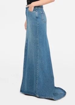 Liu Jo Jupe sirène en toile denim|Femme Jeans Patte D'Eph