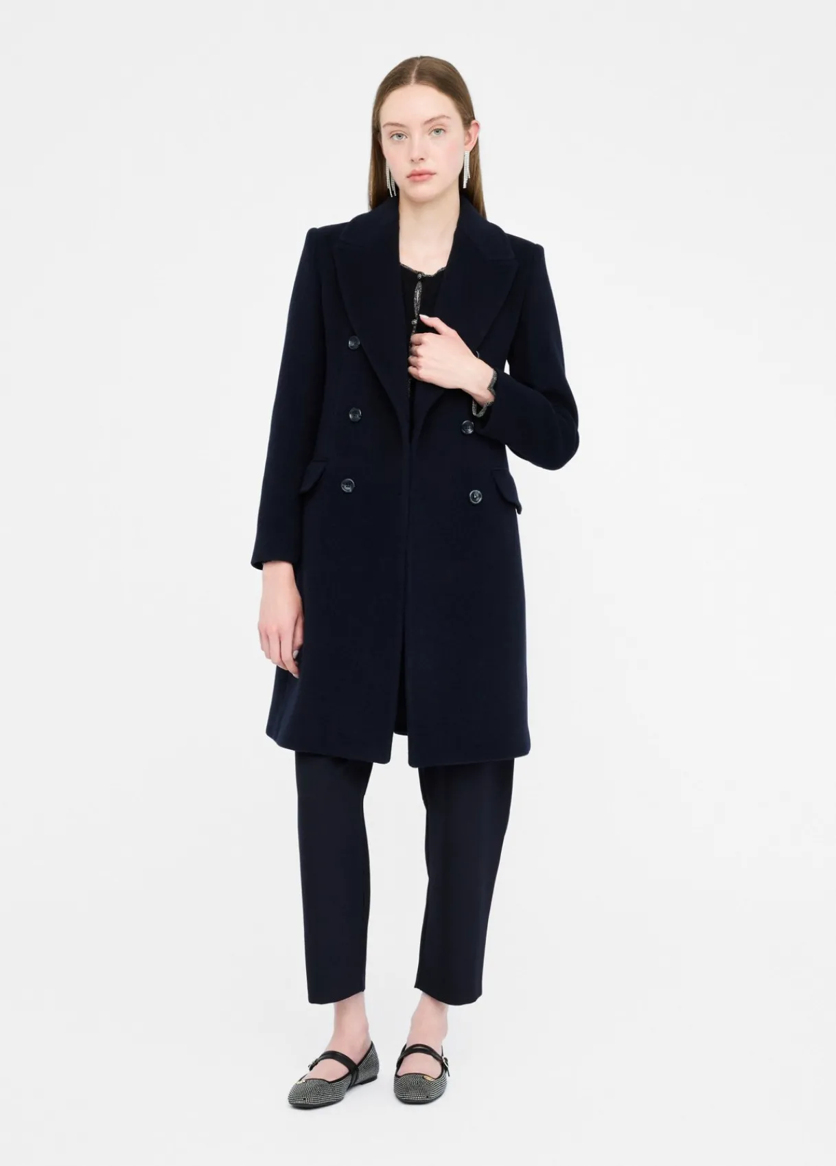 Liu Jo Manteau croisé en laine|Femme Manteaux