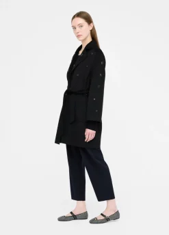Liu Jo Manteau en laine avec broderies bijoux|Femme Manteaux