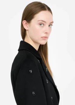 Liu Jo Manteau en laine avec broderies bijoux|Femme Manteaux