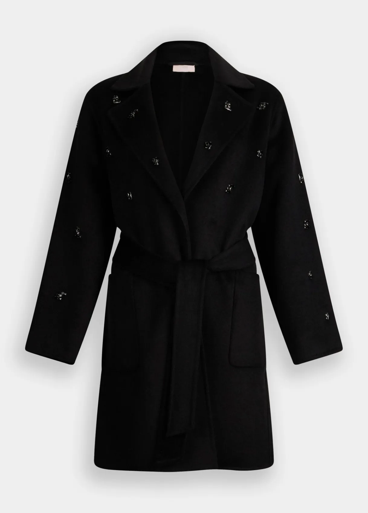 Liu Jo Manteau en laine avec broderies bijoux|Femme Manteaux