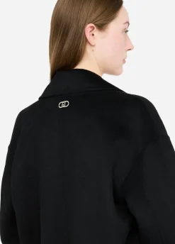 Liu Jo Manteau en laine avec broderies bijoux|Femme Manteaux