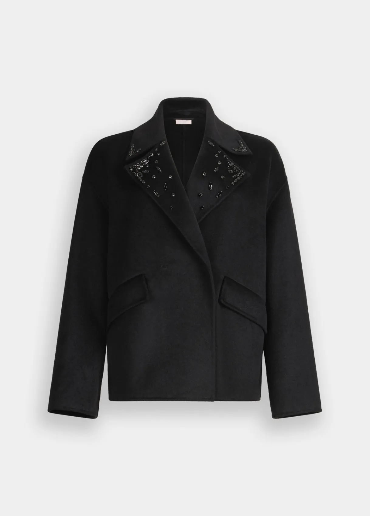 Liu Jo Manteau en laine avec broderies bijoux|Femme Manteaux