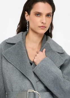 Liu Jo Manteau en laine avec ceinture|Femme Manteaux