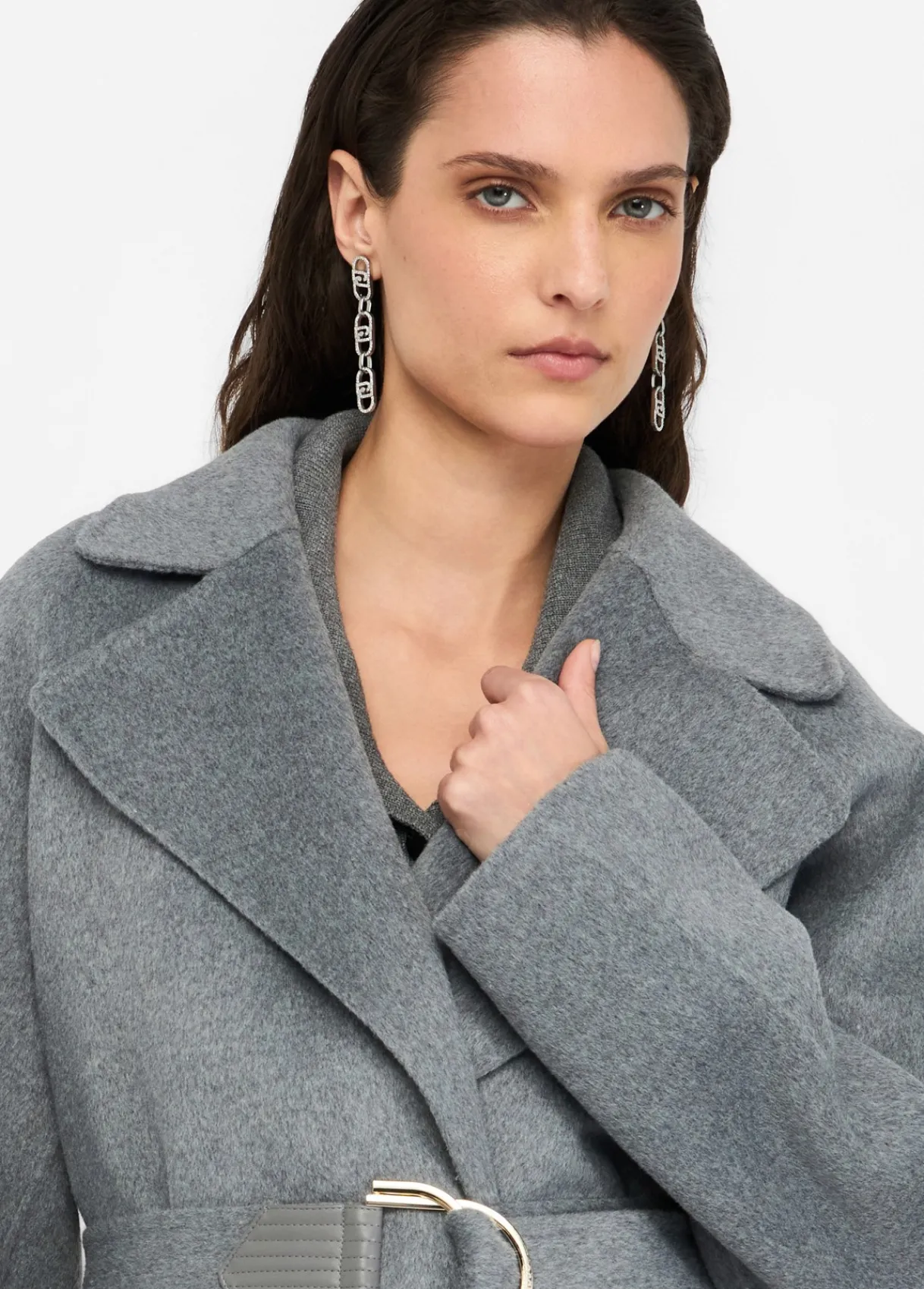 Liu Jo Manteau en laine avec ceinture|Femme Manteaux