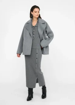 Liu Jo Manteau en laine avec ceinture|Femme Manteaux