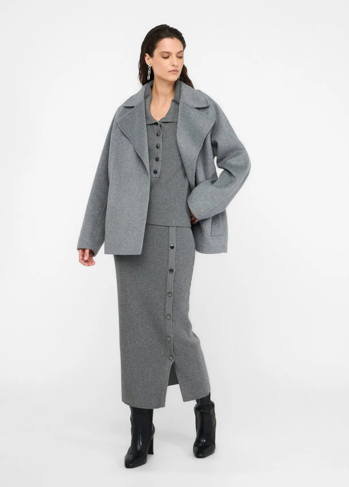 Liu Jo Manteau en laine avec ceinture|Femme Manteaux