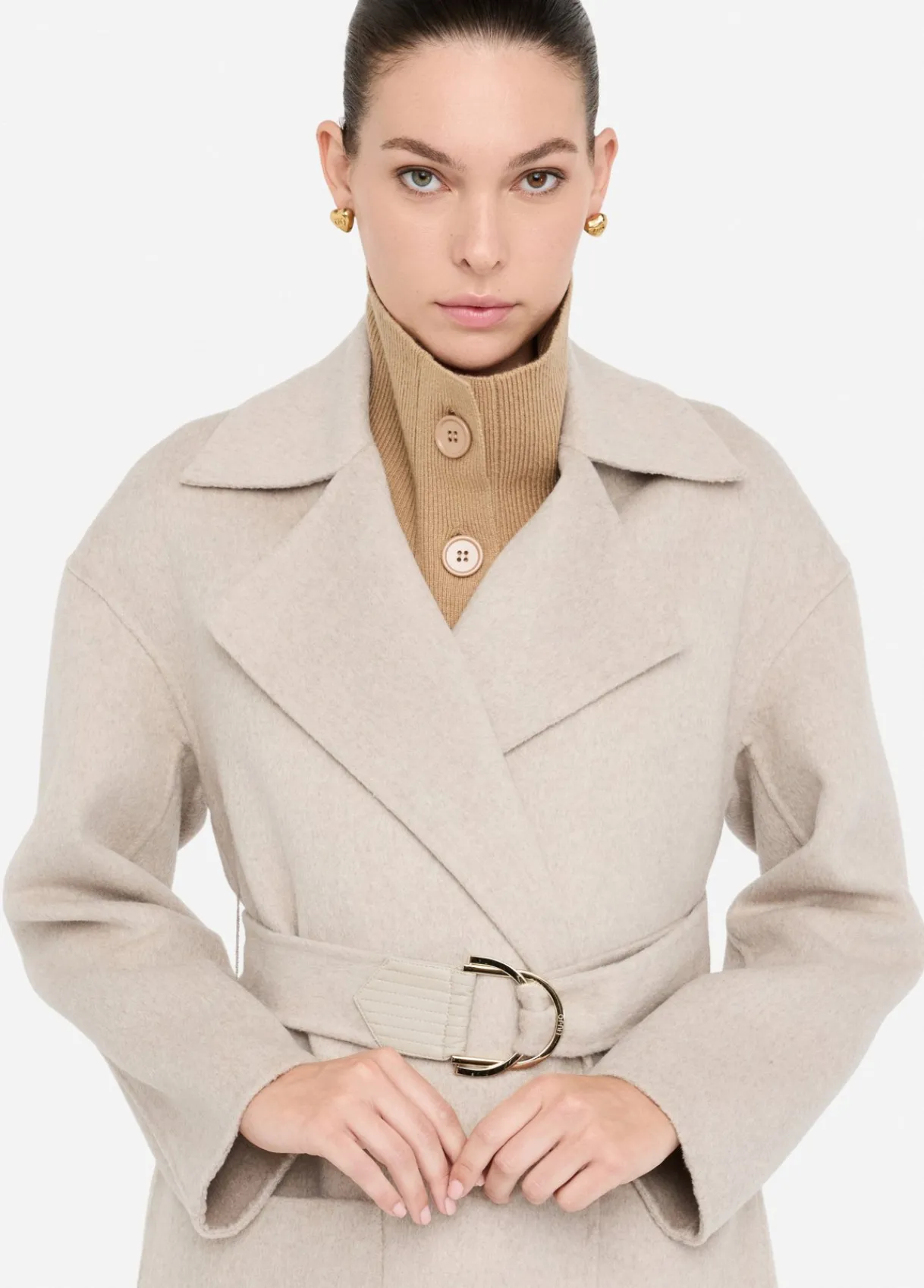 Liu Jo Manteau en laine avec ceinture|Femme Manteaux