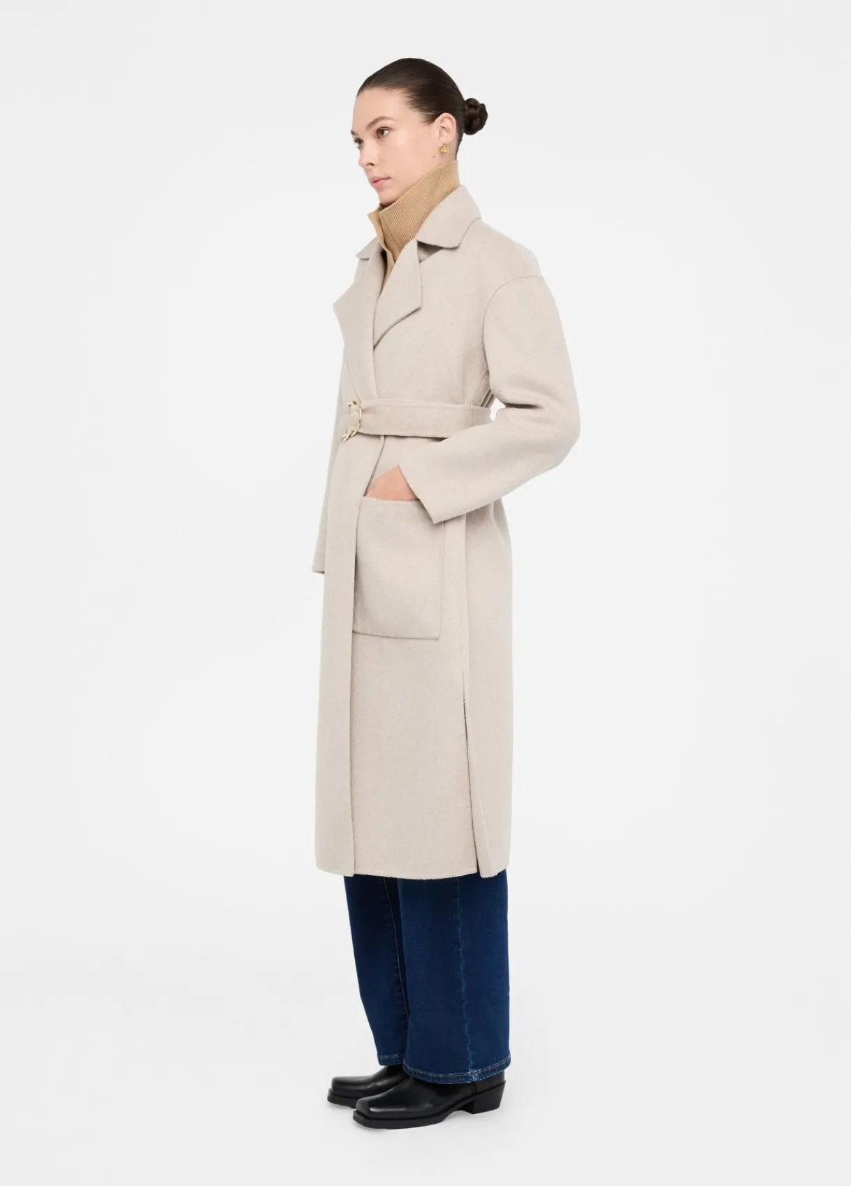 Liu Jo Manteau en laine avec ceinture|Femme Manteaux