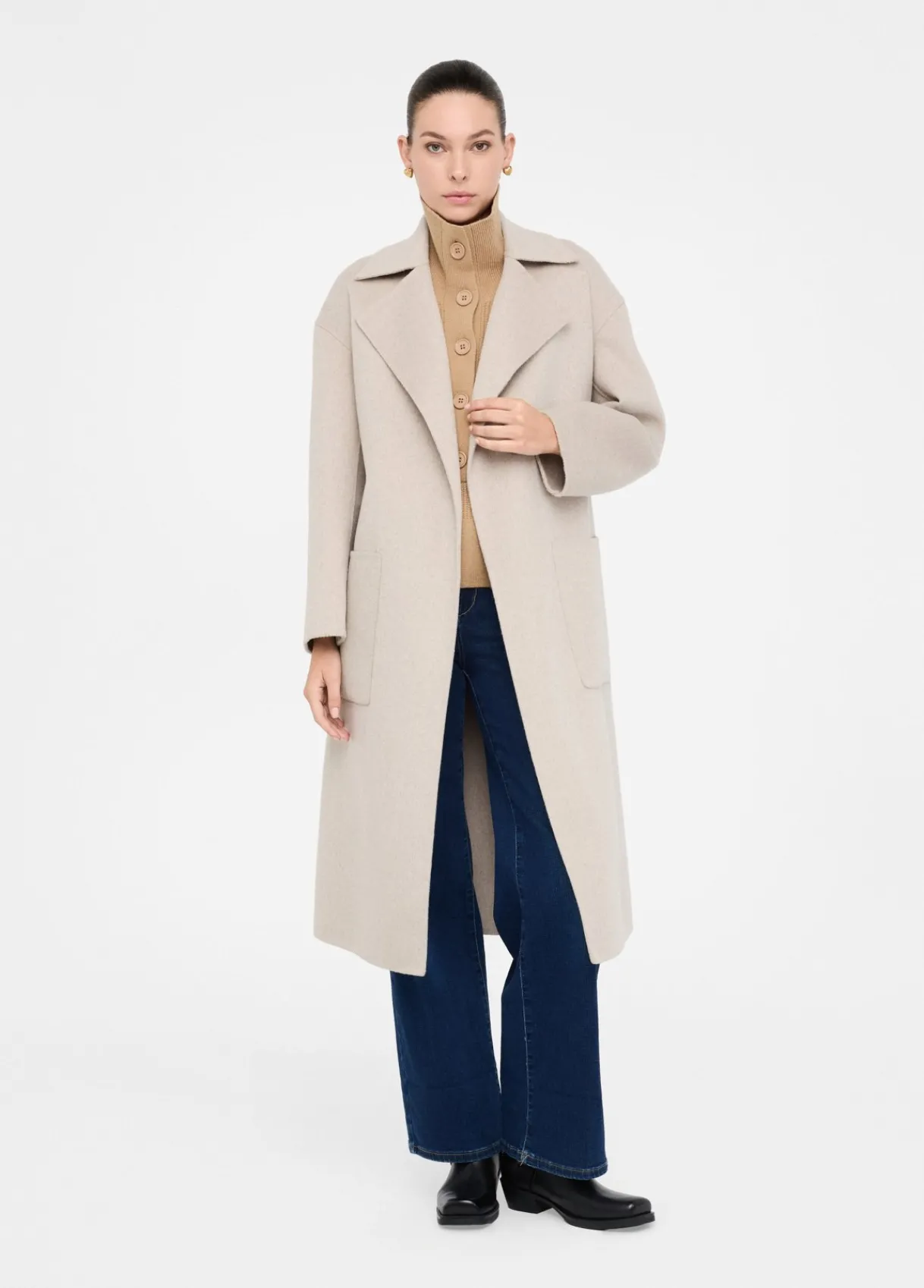 Liu Jo Manteau en laine avec ceinture|Femme Manteaux