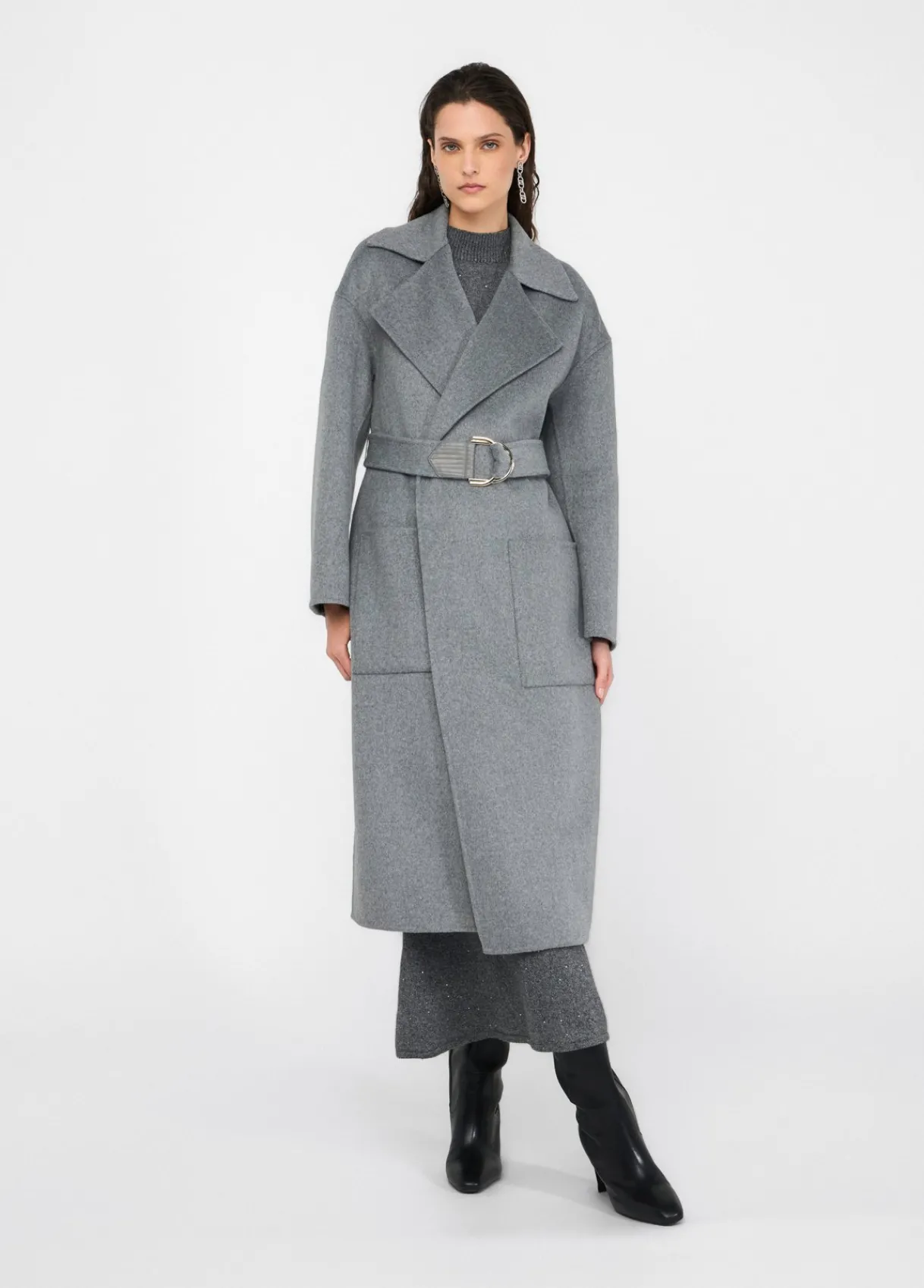 Liu Jo Manteau en laine avec ceinture|Femme Manteaux