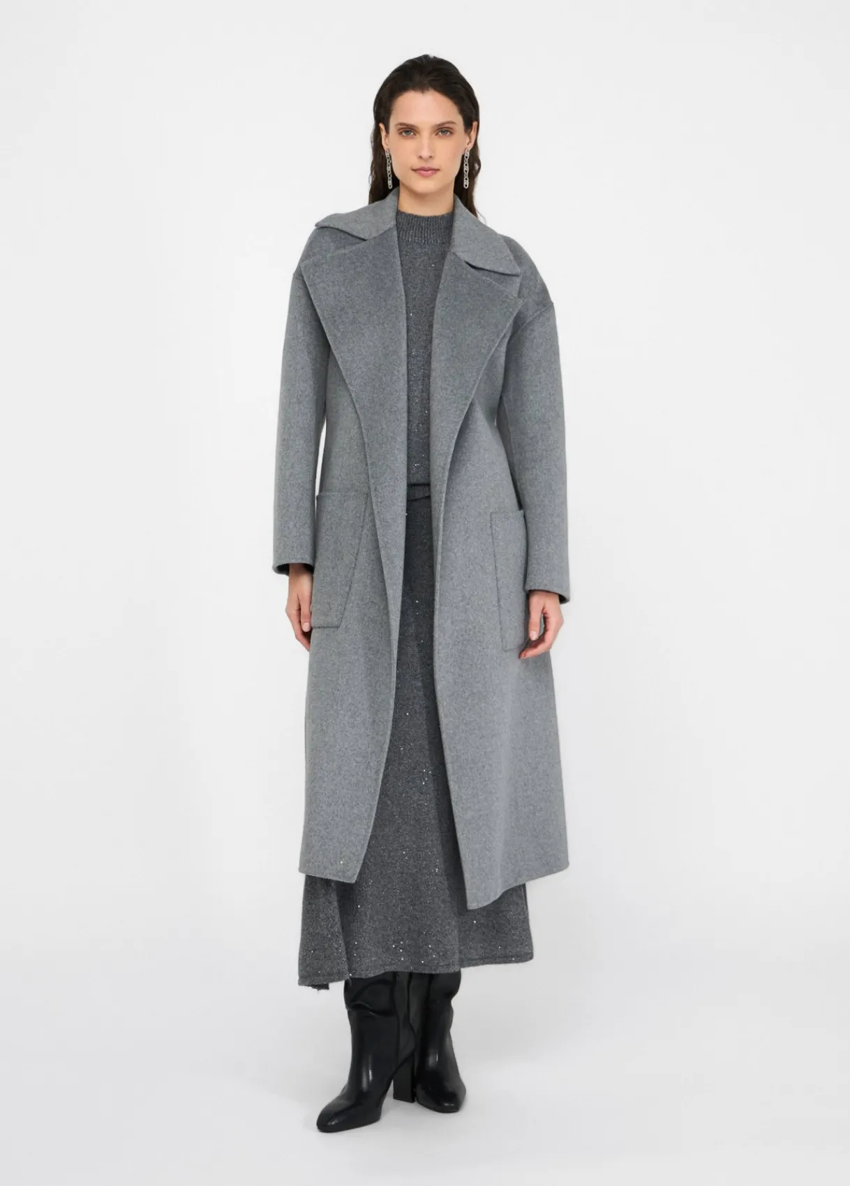 Liu Jo Manteau en laine avec ceinture|Femme Manteaux