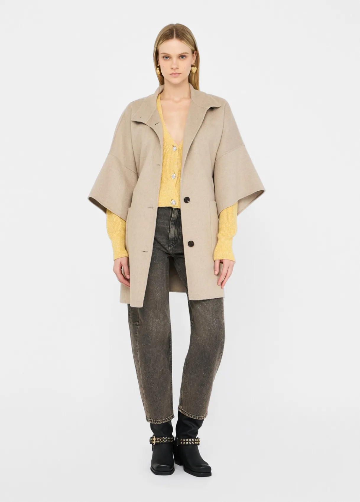 Liu Jo Manteau en laine avec ceinture|Femme Manteaux