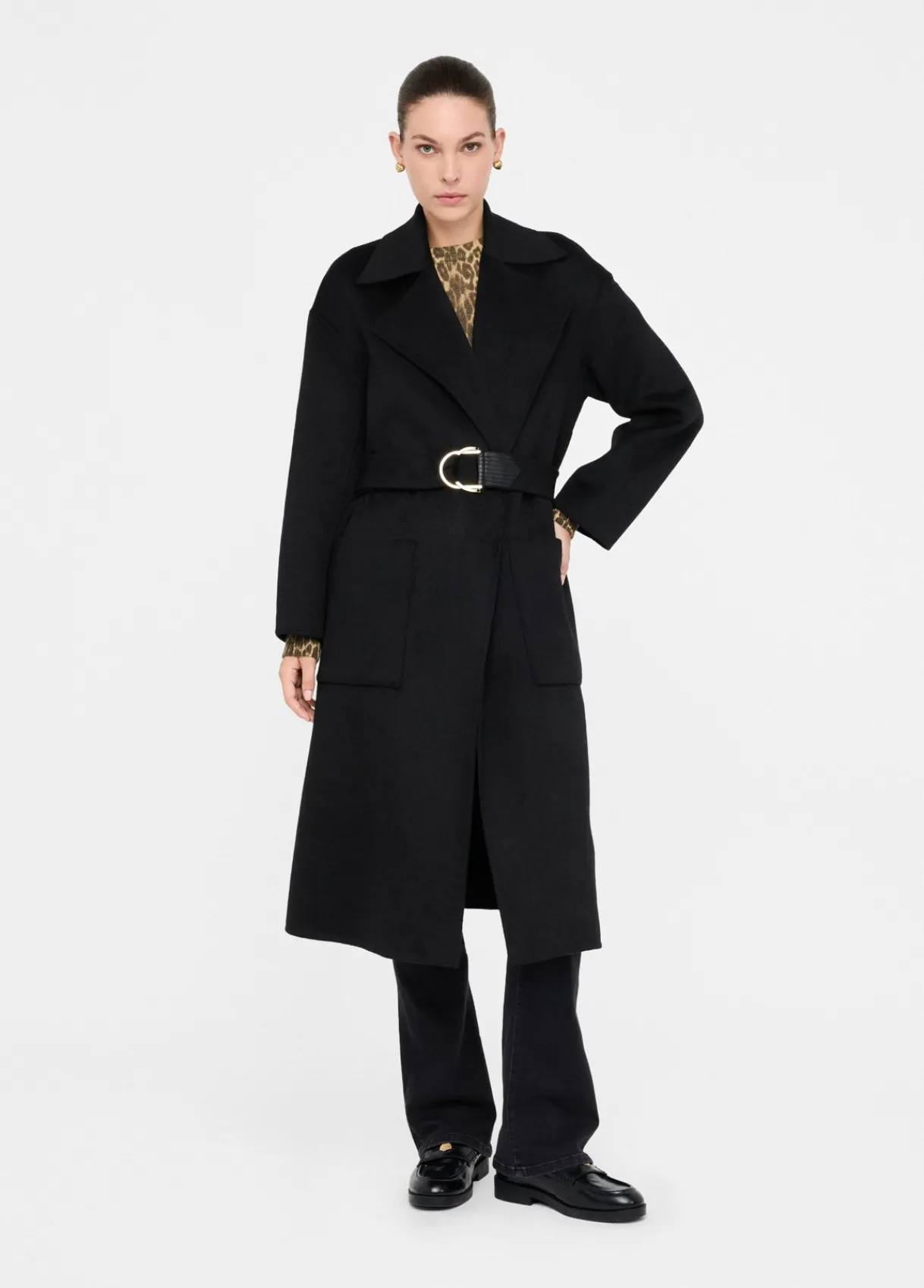 Liu Jo Manteau en laine avec ceinture|Femme Manteaux