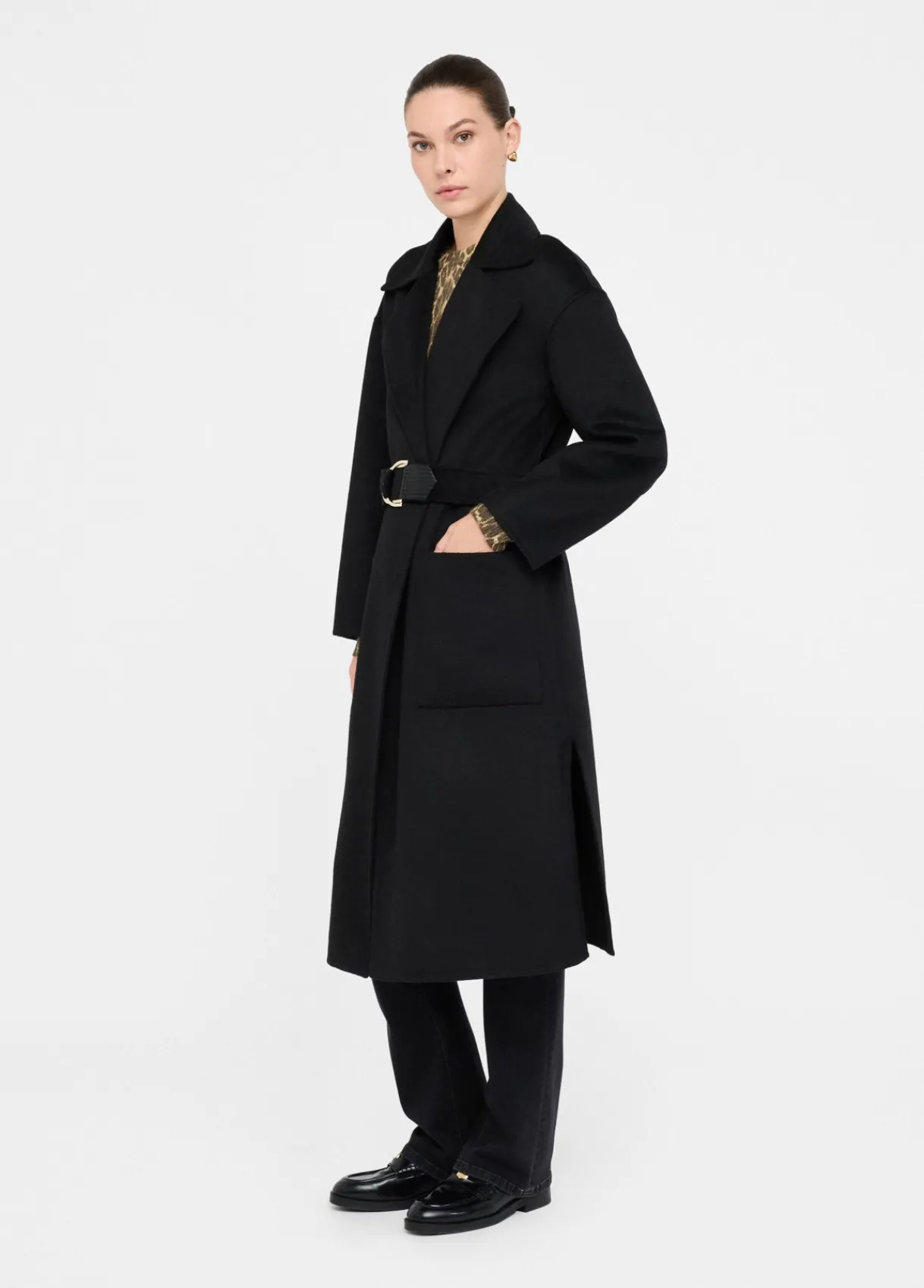 Liu Jo Manteau en laine avec ceinture|Femme Manteaux