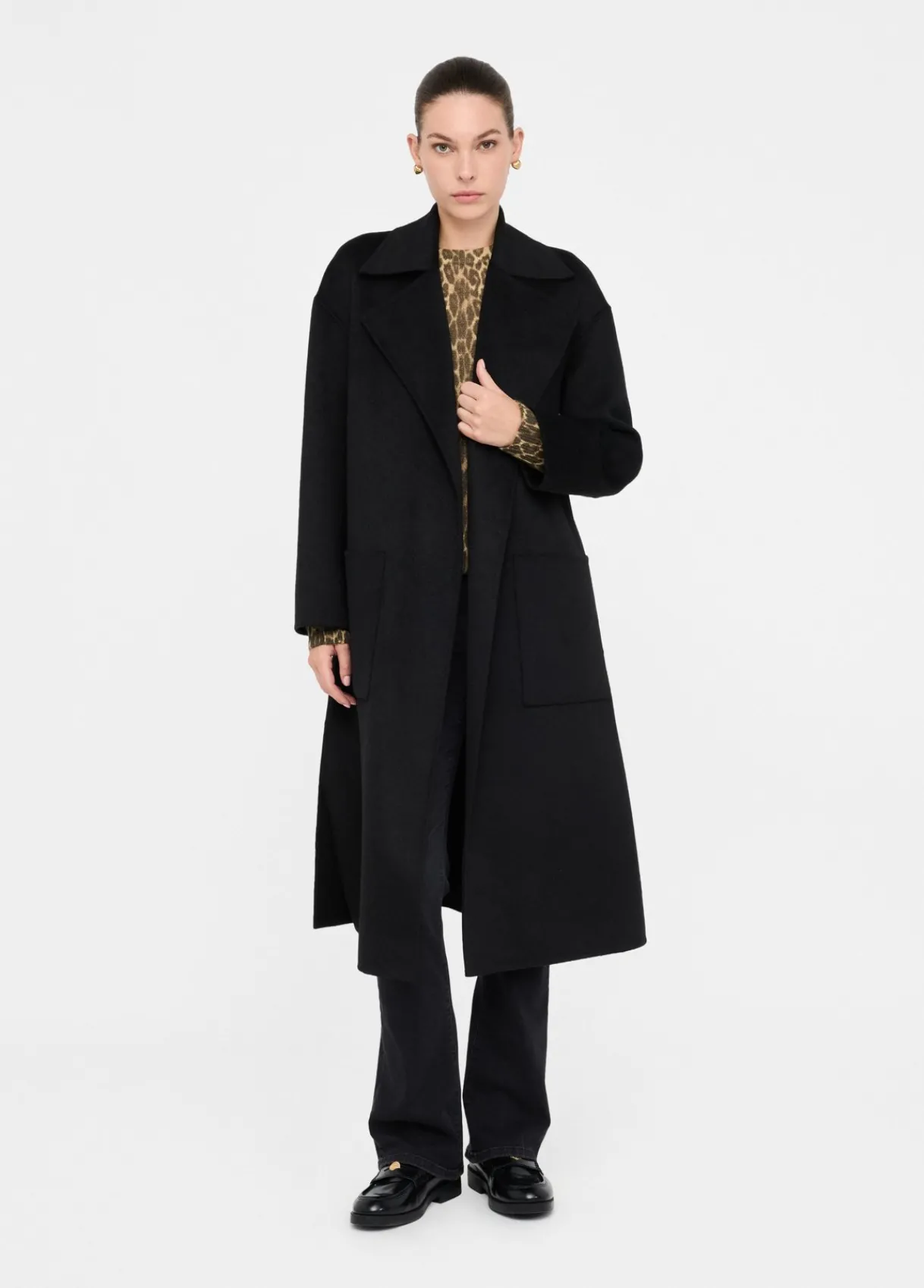 Liu Jo Manteau en laine avec ceinture|Femme Manteaux