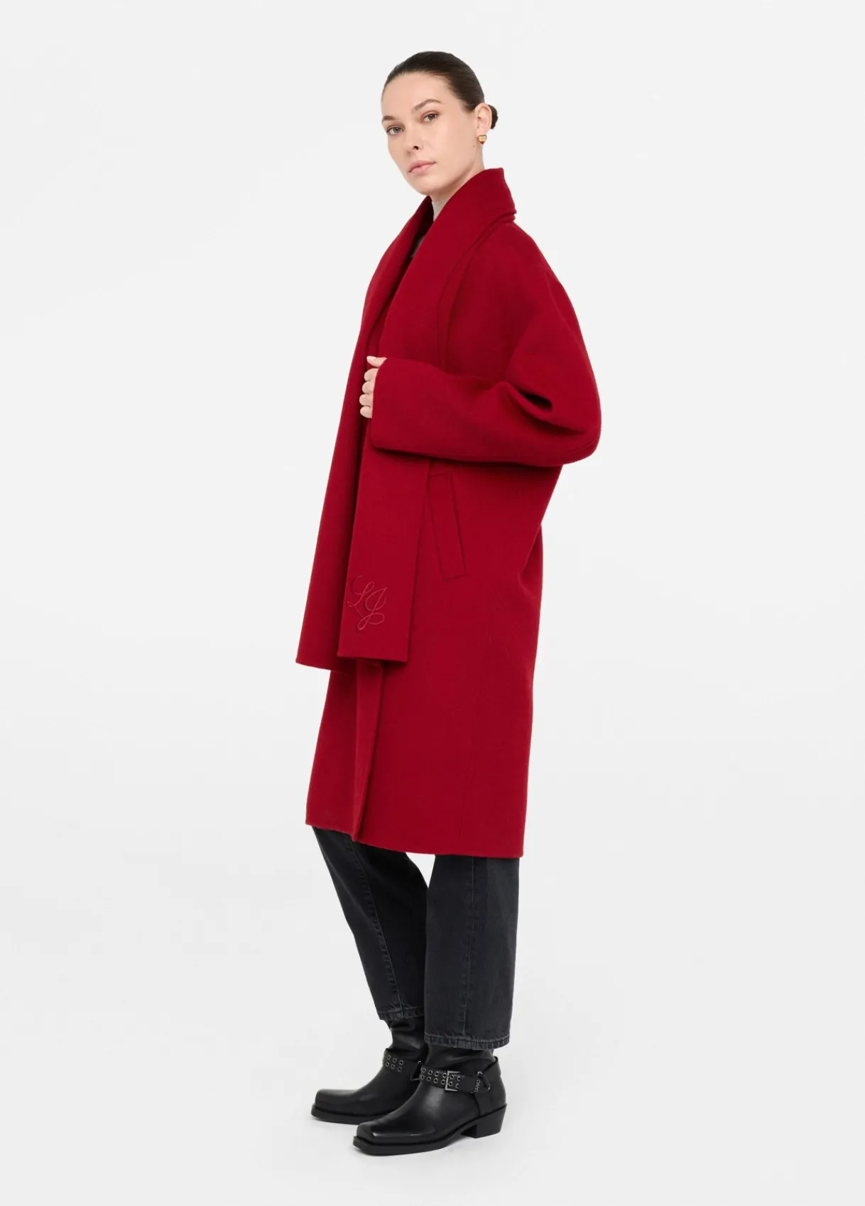 Liu Jo Manteau en laine avec écharpe|Femme Manteaux