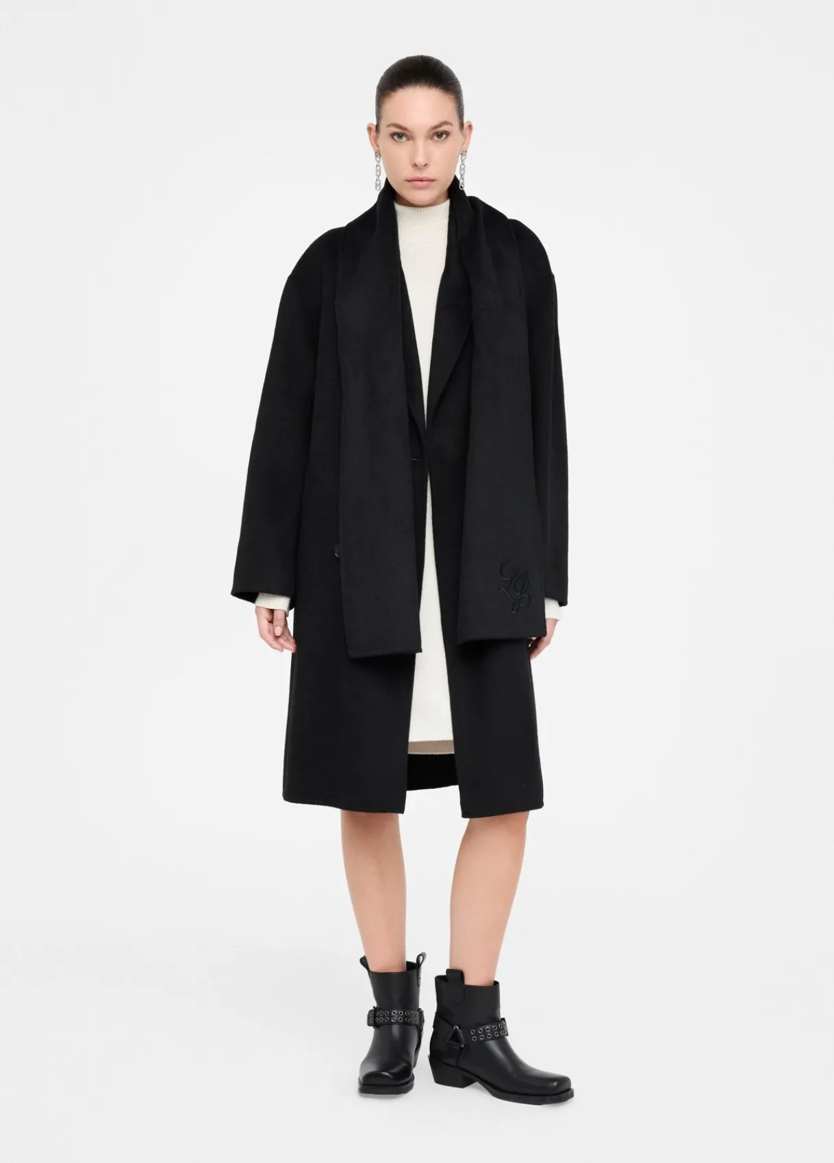 Liu Jo Manteau en laine avec écharpe|Femme Manteaux