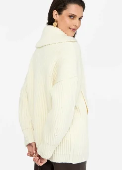 Liu Jo Manteau en maille de laine|Femme Manteaux|Mailles