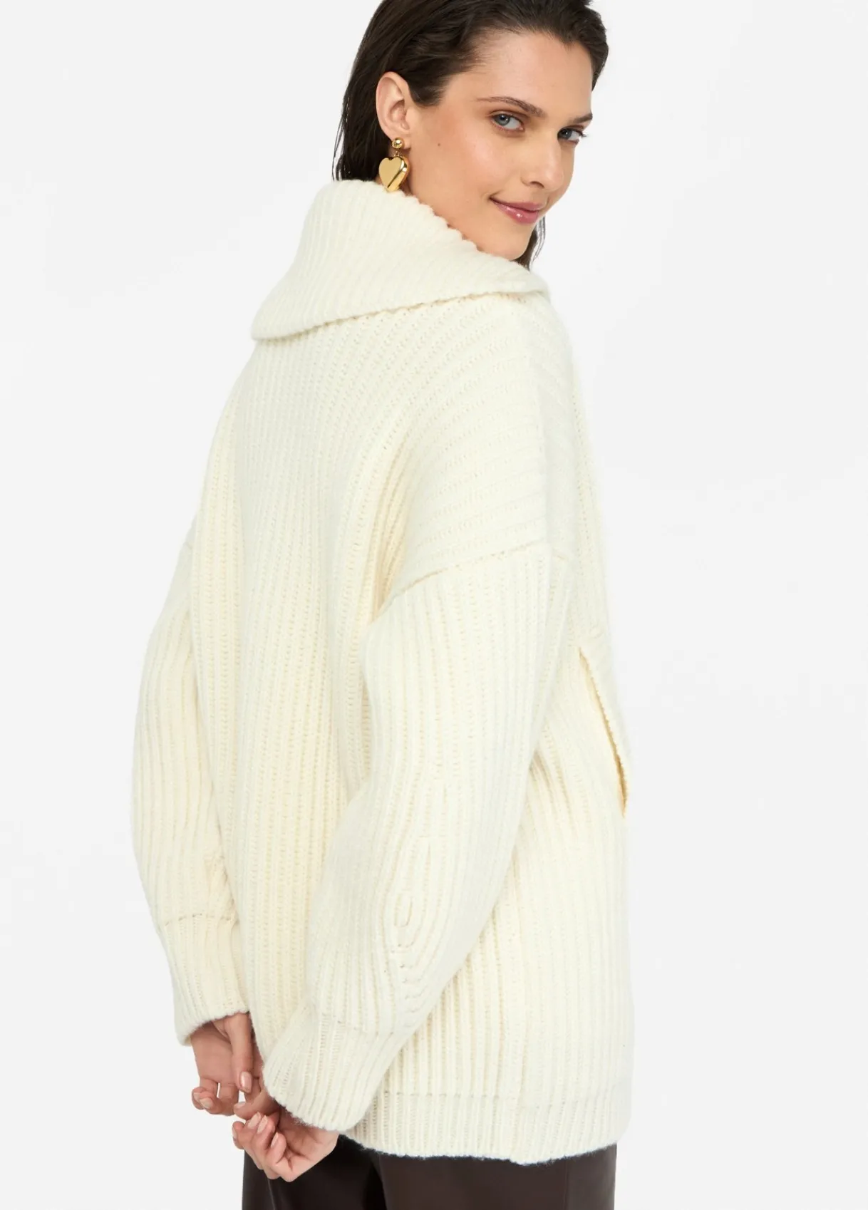 Liu Jo Manteau en maille de laine|Femme Manteaux|Mailles